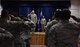 U.S. Air Force Lt. Col. Kenneth Raszinski, 39th Force Support Squadron outgoing commander, renders his final salute to the Airmen of the 39th Force Support Squadron during a change of command ceremony July 7, 2017, at Incirlik Air Base, Turkey. The 39th FSS Airmen attended the change of command to welcome their new commander. (U.S. Air Force photo by Senior Airman Jasmonet D. Jackson)