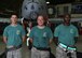 U.S. Air Force Staff Sgt. Jason O’Malley, Senior Airman David Hosler and Michael Smith, 25th Aircraft Maintenance Unit weapons load crew members, pose in front of an A-10 Thunderbolt II at Osan Air Base, Republic of Korea, July 7, 2017. Both teams were required to re-generate the aircraft back to their pre-determined combat figuration status. (U.S. Air Force photo by Airman 1st Class Gwendalyn Smith)