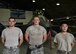 U.S. Air Force Staff Sgt. Sung Kim, Airman 1st Class Daniel Namowicz and Senior Airman Ventsislav Ivanov, 36th Aircraft Maintenance Unit weapons load crew members, pose in front of an F-16 Fighting Falcon at Osan Air Base, Republic of Korea, July 7, 2017. Both teams were required to re-generate the aircraft back to their pre-determined combat figuration status. (U.S. Air Force photo by Airman 1st Class Gwendalyn Smith)