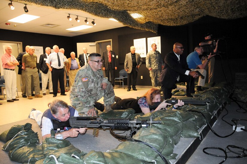 Two-dozen Army Reserve ambassadors experience the latest in Soldier training during the 2017 Army Reserve Ambassador Seminar hosted by the Army Reserve’s 99th Regional Support Command July 6-9 at the Maj. John P. Pryor Army Reserve Center on Joint Base McGuire-Dix-Lakehurst, New Jersey. Army Reserve ambassadors enhance Soldier and unit readiness by developing awareness and advocacy with community leaders and serving as bridges to communities across the nation.