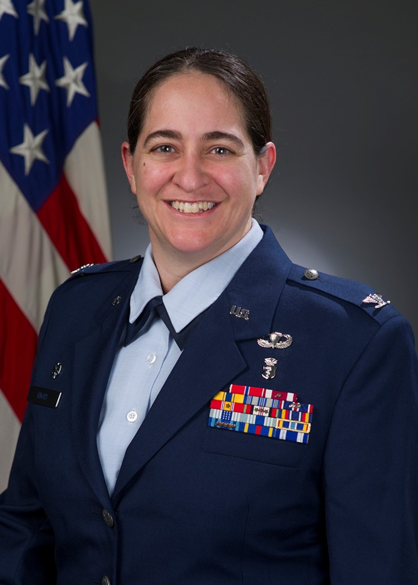 Col. Rachel Hight, 60th Surgical Operations Squadron commander, shares some insight on maintaining a positive vision and how beneficial that can be. (U.S. Air Force photo) 