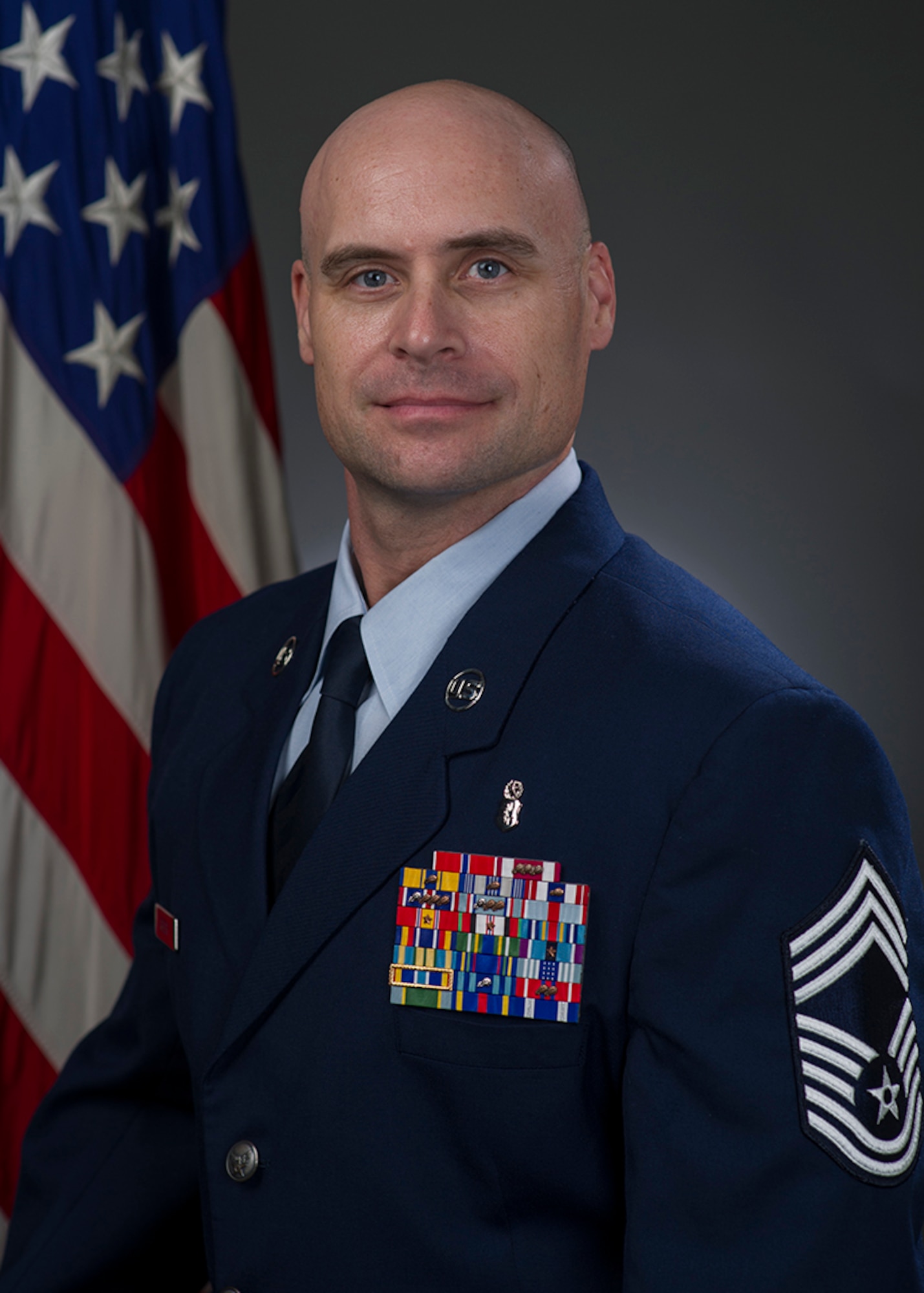 Chief Master Sgt. Patrick Scheuer, 60th Surgical Operations Squadron, shares some leadership insight. (U.S. Air Force photo)