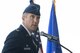 U.S. Air Force Col. John Klein, 60th Air Mobility Wing commander, gives a speech during the 60th Operations Group Change of Command ceremony at Travis Air Force Base, Calif., Jul 7, 2017.  During the ceremony, Col. Christopher V. Maddox relinquished command to Col. Theresa E. Weems. The 60th OG is responsible for daily air operations for the largest air mobility wing in the U.S. Air Force. (U.S. Air Force photo by Heide Couch)