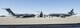 Aircraft assigned to the 60th Air Mobility Wing sit as static displays during the 60th Operations Group Change of Command Ceremony at Travis Air Force Base, Calif., Jul 7, 2017. During the ceremony Col. Christopher V. Maddox relinquished command to Col. Theresa E. Weems. The 60th OG is responsible for daily air operations of the largest air mobility wing in the United States Air Force. With more than 1,000 personnel and $10 billion in assets, the group is tasked with operating 18 C-5M Super Galaxys, 13 C-17 Globemasters, and 27 KC-10 Extender aircraft on worldwide mobility and air refueling missions. (U.S. Air Force photo by Heide Couch)