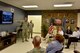 U.S. Air Force Lt. Col. Kenneth Stremmel, 315th Training Squadron Commander, briefs community leaders about intelligence training at the Di Tomasso Hall on Goodfellow Air Force Base, Texas, July 7, 2017. Stremmel and other base leaders lead a tour to help orient San Angelo, Texas community leaders to the base. (U.S. Air Force photo by Staff Sgt. Joshua Edwards/Released)