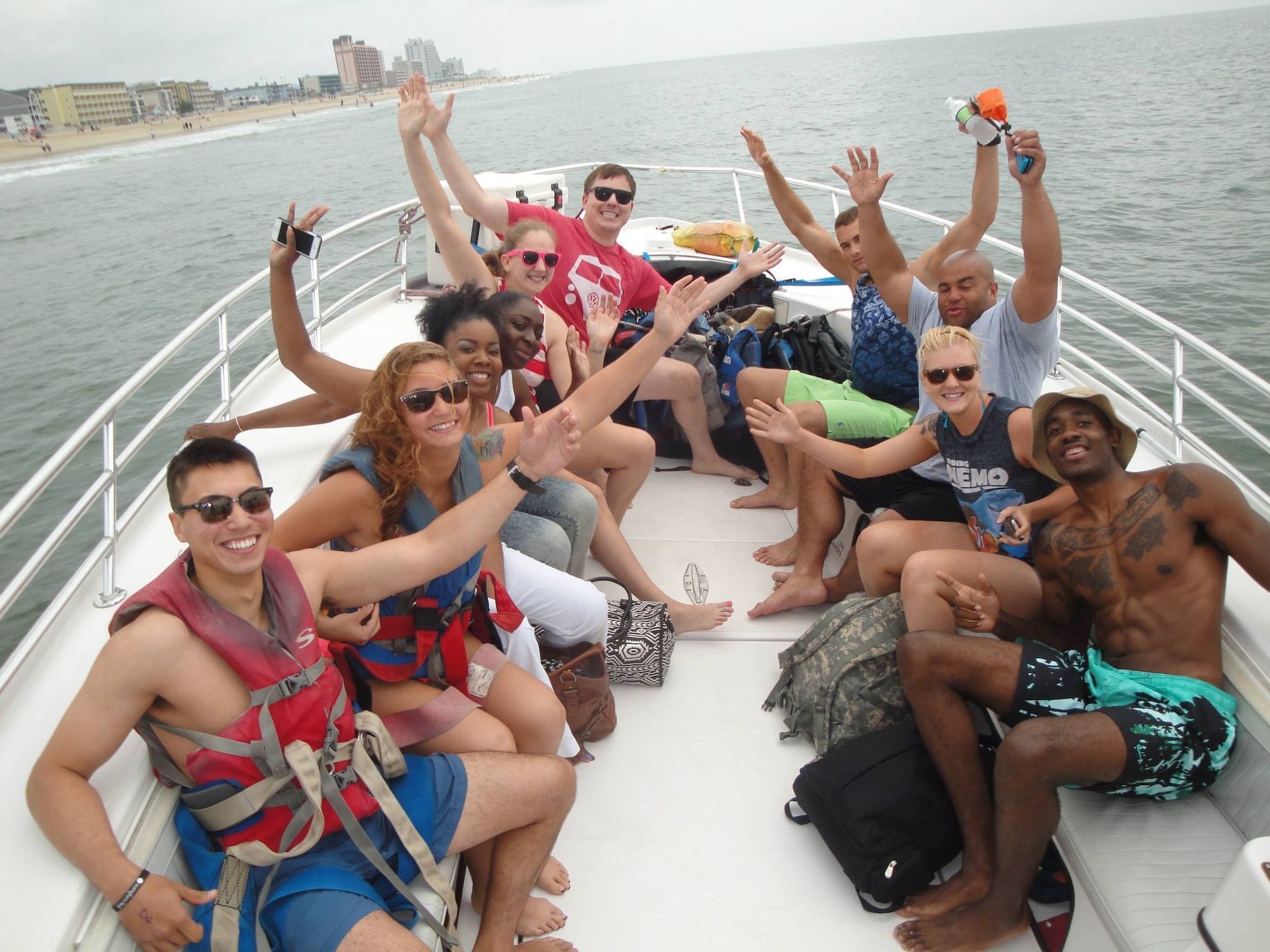 Fort George G. Meade, Md., servicemembers prepare to parasail during a Better Opportunities for Single Service members (BOSS) program event in Ocean City, Md.  (Courtesy photo)     