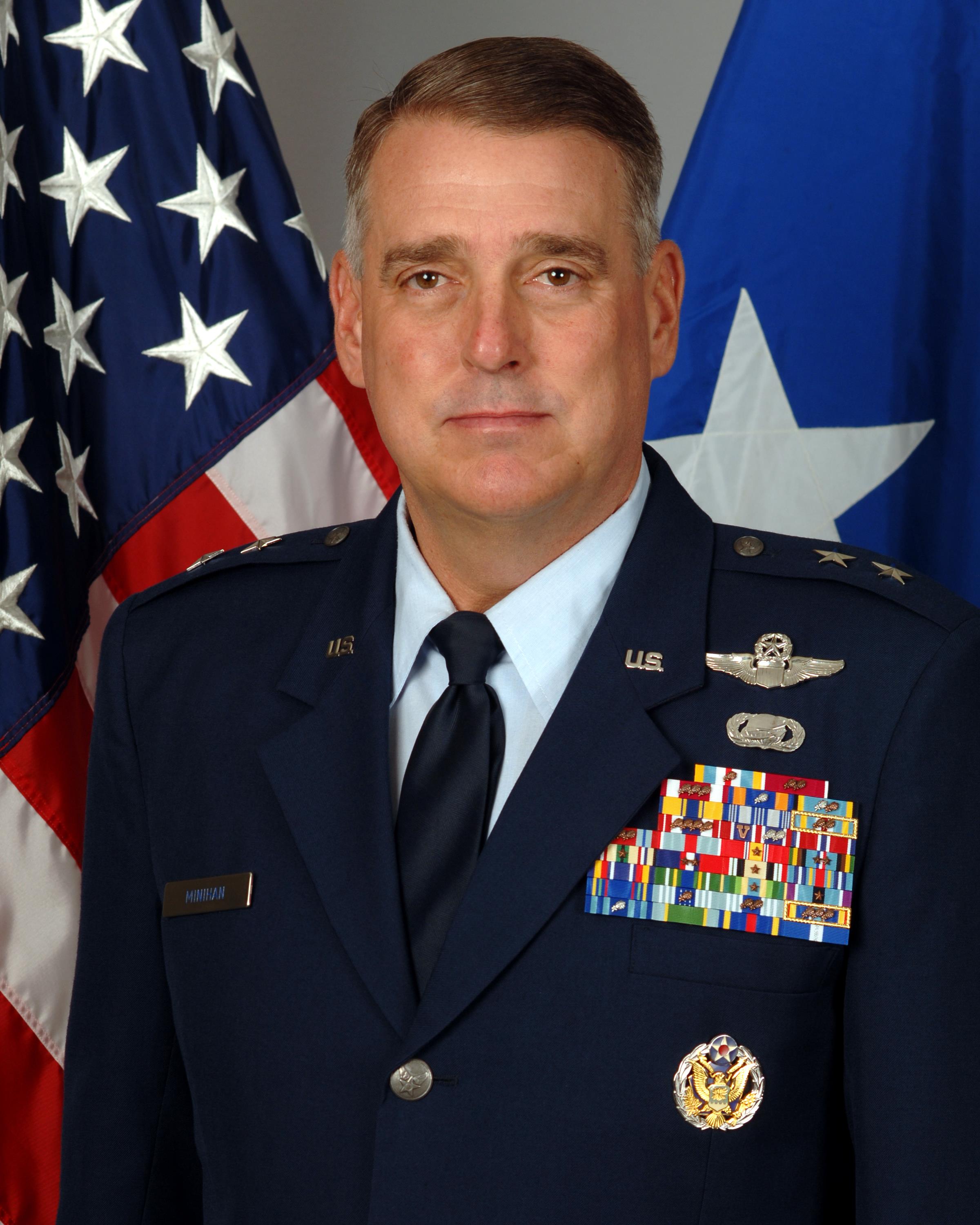 MAJOR GENERAL MICHAEL A. MINIHAN > U.S. Air Force > Biography Display