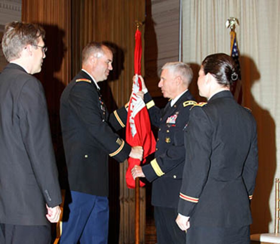 LTC Kristen N. Dahle assumed command of the Philadelphia District from LTC Michael A. Bliss during a July 7 ceremony in the Wanamaker Building.
