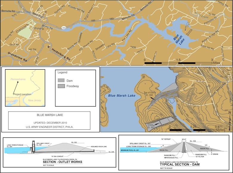 Project Index Map for Blue Marsh Lake