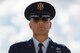 U.S. Air Force Brig. Gen. Bradley D. Spacy, Installation and Mission Support Center commander, stands at attention during a demonstration of the U.S. Air Force Honor Guard at Joint Base San Antonio-Lackland, Texas July 7, 2017. Spacy was the commander of the Honor Guard in Fresno, Calif. 