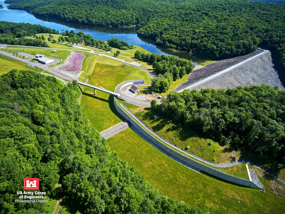 The Prompton Dam was constructed in 1960 to reduce flood risks primarily for the communities of Prompton, Pennsylvania, Hawley, Pennsylvania and Honesdale, Pennsylvania. The 1230-foot long and 147-foot high earthen dam was built in response to severe floods on the Lackawaxen River in 1936, 1942 and 1955.