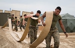 Marines attached to 3rd Transportation Support Battalion, 3rd Marine Logistic Group, move a hose reel system during Operation Pacific Reach Exercise 2017 (OPRex17). OPRex17 is a bilateral training event designed to ensure readiness and sustain the ROK-U.S. Alliance by exercising an Area Distribution Center (ADC), an Air Terminal Supply Point (ATSP), Combined Joint Logistics Over-the-Shore (CJLOTS), and the use of rail, inland waterways, and coastal lift operations to validate the operational reach concept. 