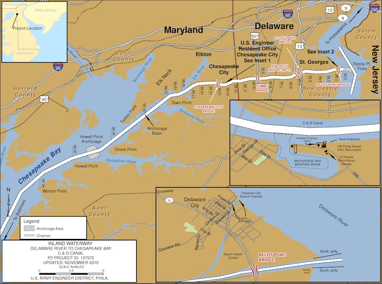 C&D Canal Project Index Map