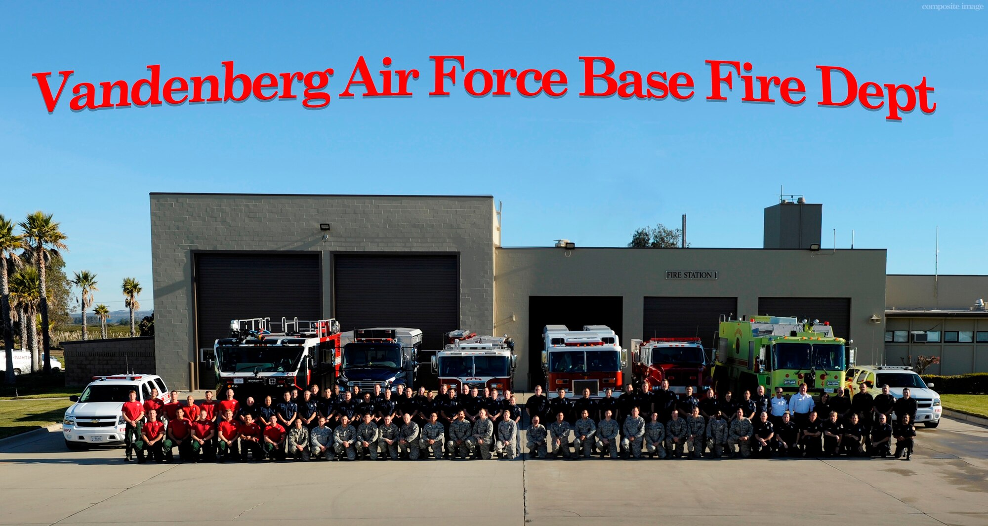 Vandenberg AFB Fire department group photo (contributed/composite image)