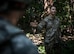 Staff Sgt. Brian Meyers, 932nd Civil Engineers Squadron, Explosive Ordnance Disposal team member, discusses some observations during improvised explosive device detection training with the 932nd Security Forces Squadron, July 9, 2017, Scott Air Force Base, Illinois. Meyers gave the SFS Airmen some key points to think about, such as disturbed ground cover, or branches and rocks that appear to be used as marking devices.  The 932nd SFS train year- round for possible overseas deployments or stateside support operations.  (U.S. Air Force photo by Tech. Sgt. Christopher Parr)