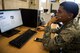 U.S. Air Force Airman 1st Class Marco Paez, 52nd Communications Squadron client systems tecnician, navigates a web page for in-processing during Spangdahlem's Eifel Pride program at Spangdahlem Air Base, Germany, May 18, 2017. During the two-week program Airmen have approximately 15 computer based trainings to complete and multiple appointments to attend in order to complete in-processing at their new duty station.