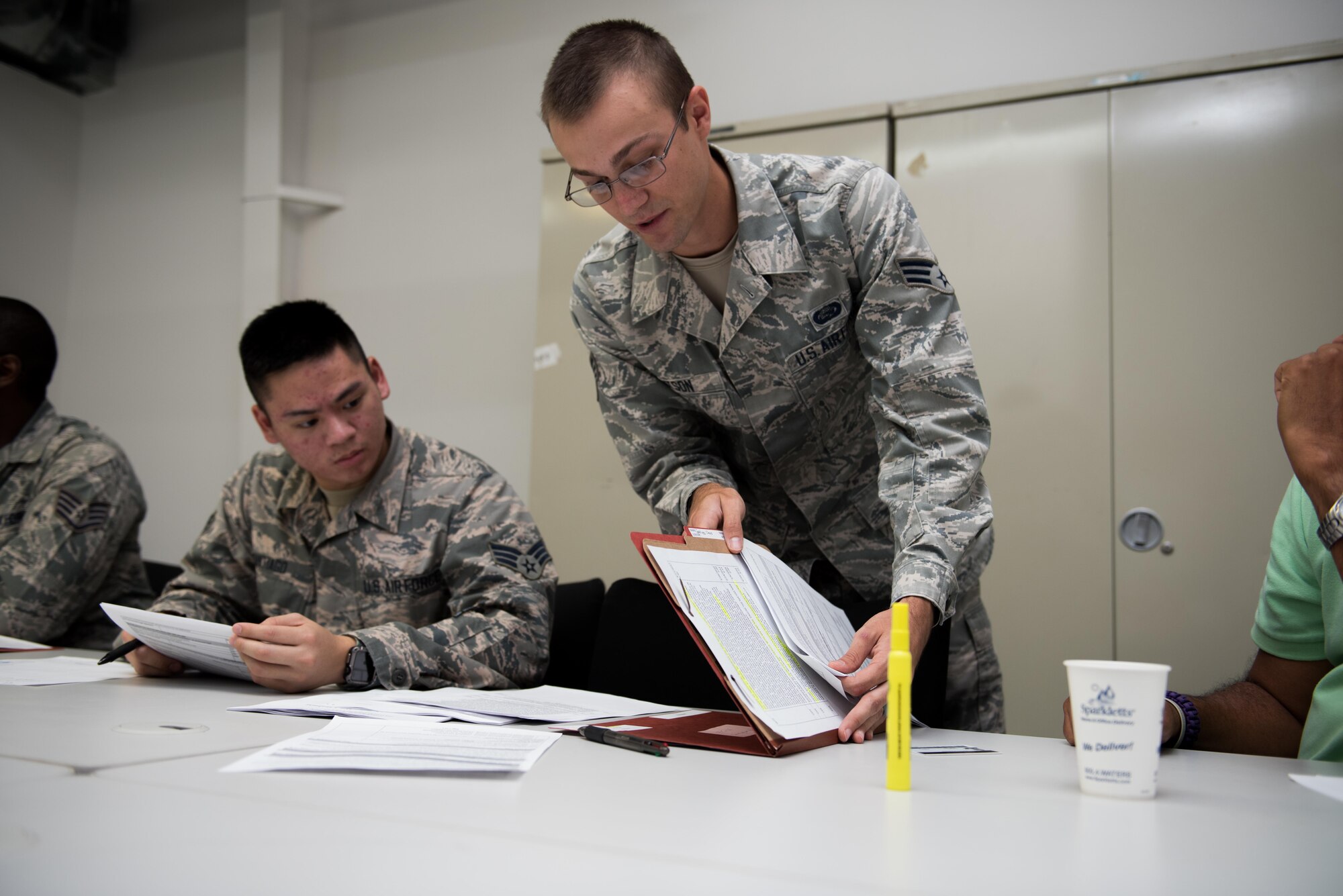 Senior Airman Jacob Batson, a Personnel Readiness Journeyman with the 412th Force Support Squadron's Installation Personnel Readiness section, is the 412th Test Wing’s Warrior of the Week. (U.S. Air Force photo by Joseph Pol Sebastian Gocong)