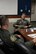 Col. William Denham, 14th Flying Training Wing Vice Commander, and Lt. Col. Alan Hietpas, 48th Flying Training Squadron Director of Operations, discuss the squadrons capabilities during the 14th Operations Group Immersion July 11, 2017, on Columbus Air Force Base, Mississippi. The 48th FTS teaches students about flying heavy aircraft and more with an emphasis on crew resource management.