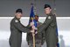 Col. Brian Schafer assumes command of the 53rd Test and Evaluation Group from Col. David Abba, 53rd Wing commander, at Nellis Air Force Base, Nev., July 11, 2017. The 53rd TEG is responsible for the overall execution of the 53rd Wing’s flying activities. (U.S. Air Force photo by Airman 1st Class Andrew D. Sarver/Released)