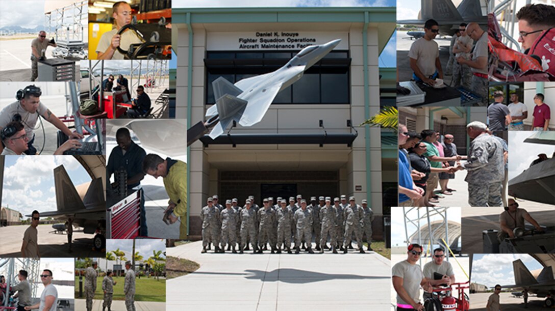 The 477th Fighter Group participates in Annual Tour with the 154th Aircraft Maintenance Squadron, Hawaii Air National Guard at Joint Base Pearl Harbor-Hickam, Hawaii June 20-July 01,2017. (U.S Photo by Technical Sgt. Mike Campbell/ Released)