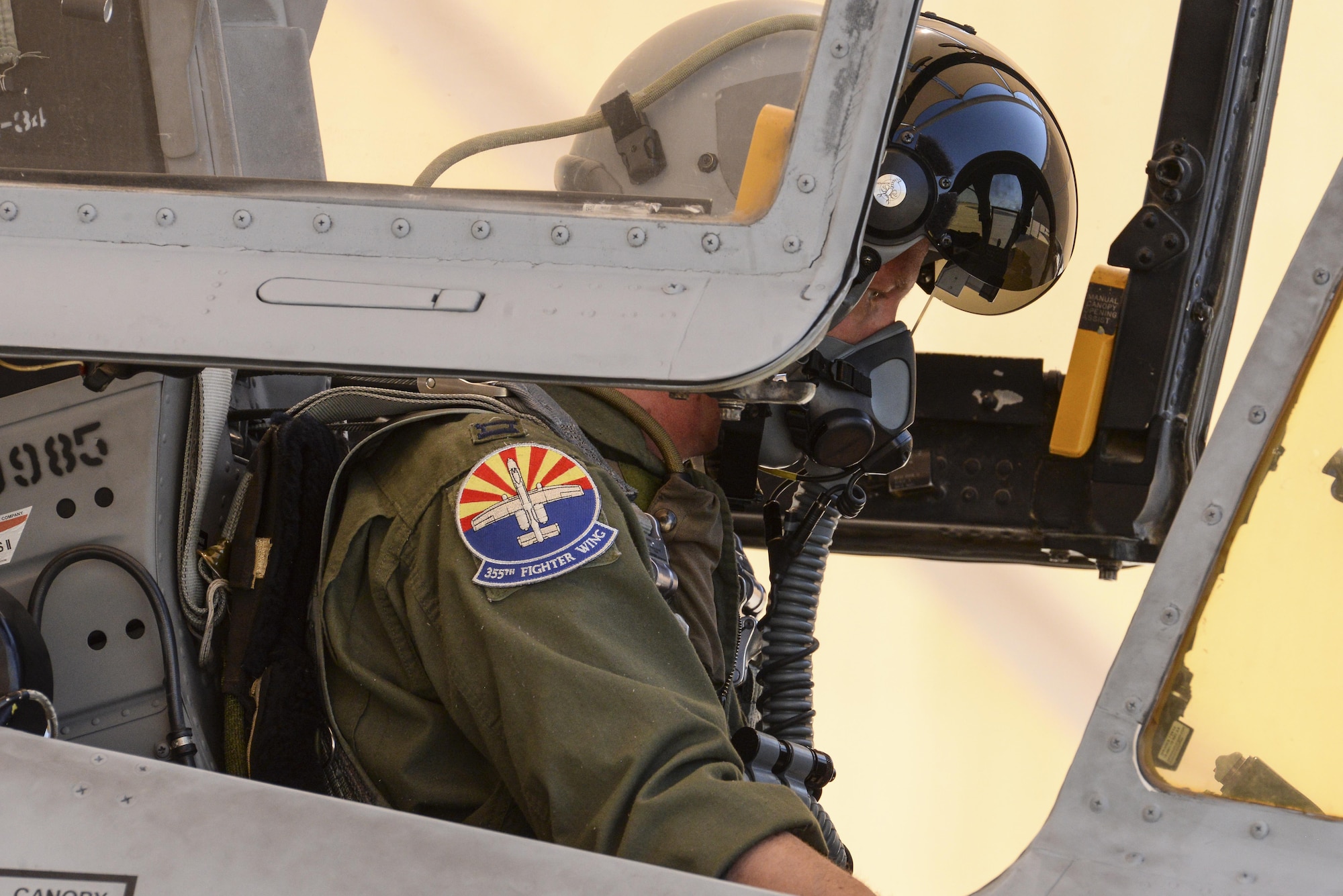U.S. Air Force Capt. Michael McCarthy, 354th Fighter Squadron A-10C Thunderbolt II pilot, prepares to take off from Davis-Monthan Air Force Base, Ariz., July 14, 2017. The A-10 has provided close air support in worldwide operations for the past three decades. (U.S. Air Force photo by Senior Airman Mya M. Crosby)