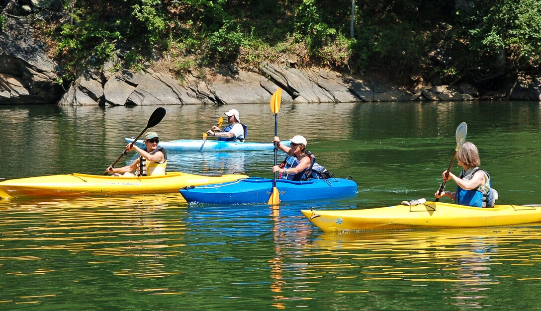 If you're new to kayaking or canoeing, be sure to stop by the Visitors Assistance Centers at Falls, Jordan, John H. Kerr, W. Kerr Scott or Philpott to find out the best places to paddle. You'll be amazed at what you'll see when you're on the water! (File USACE photos)