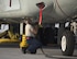 U.S Air Force Staff Sgt. Bruce Boland, a hydraulic technician with the 763th Expeditionary Aircraft Maintenance Unit, plugs in an external power supply to a RC-135V/W Rivet Joint at Al Udeid Air Base, Qatar, July 4, 2017. Boland is responsible for keeping the RC-135V/W Rivet Joint operational so it can provide near real time on-scene intelligence collection and analysis throughout the U.S. Air Forces Central Command area of responsibility. (U.S. Air Force photo by Tech. Sgt. Amy M. Lovgren)