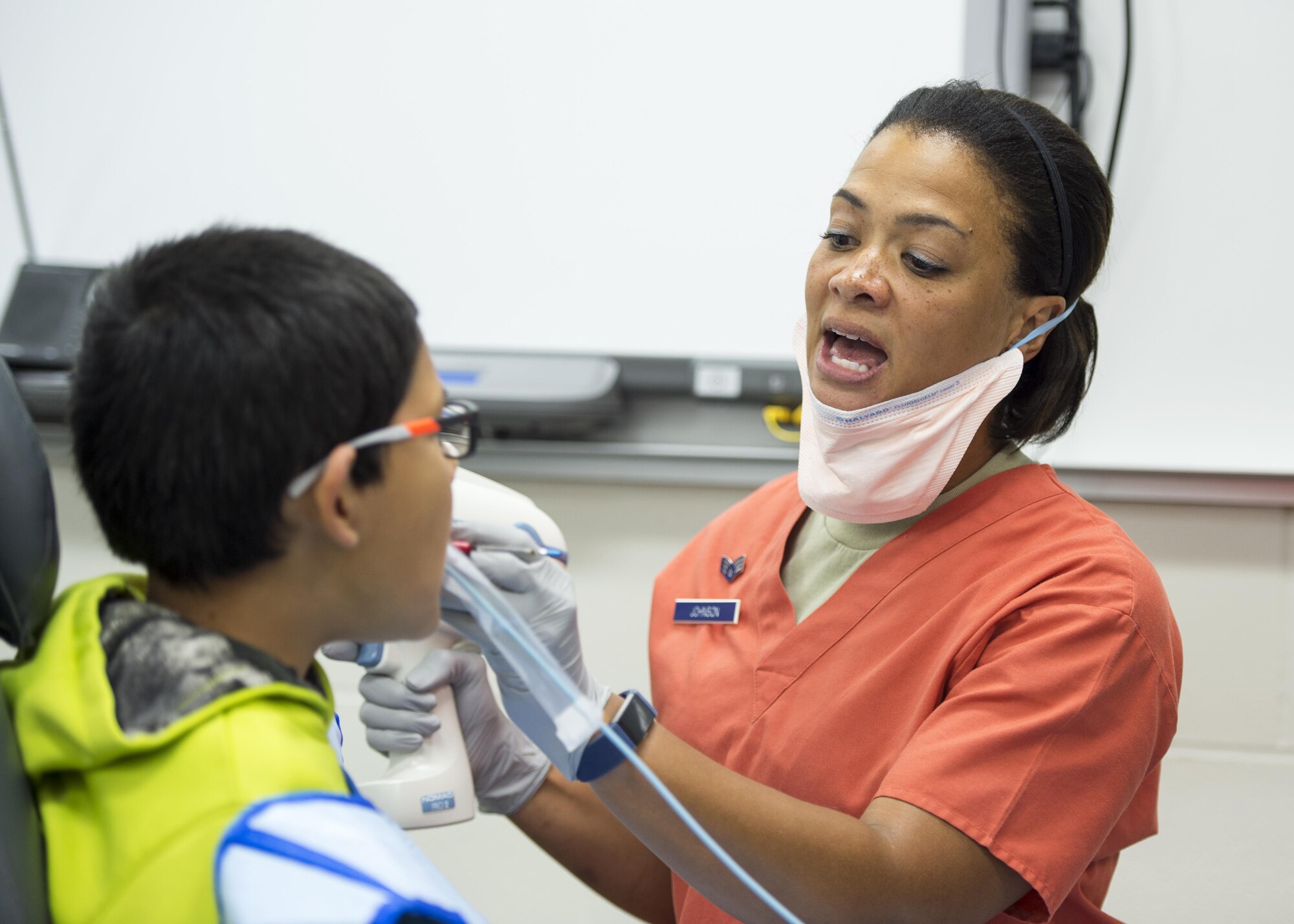 U.S. Air Force airmen from the 133rd and 148th Medical Group, Minnesota Air National Guard, partner with reservists from around the country to provide medical care services during Innovative Readiness Training at Cass Lake-Bena High School in Cass Lake, Minn., July 13, 2017. The IRT at Cass Lake is a multi-service medical mission that provides military members with “hands-on” training opportunities, while at the same time providing medical care services to the local community.
(U.S. Air National Guard photo by Tech. Sgt. Austen R. Adriaens/Released)