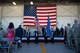 The 940th Air Refueling Wing Honor Guard presents the colors during the wing's change of command ceremony July 16th, 2017, at Beale Air Force Base, California. Col. Stephanie W. Williams took charge of the wing from Col. Craig C. Peters. (U.S. Air Force photo by Staff Sgt. Brenda Davis)