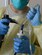 Cardiopulmonary technicians of the 673d Medical Group Cardiopulmonary Clinic practice a bronchoalveolar lavage, a type of bronchoscopy that squirts a liquid into the lungs and then collects it again to identify disease in the lungs, at the Joint Base Elmendorf-Richardson hospital at JBER, June 9, 2017. The clinic is capable of doing many tests and procedures from noninvasive exercise studies to invasive bronchoscopies, which involve putting a scope into the lungs through the patient’s mouth or nose.