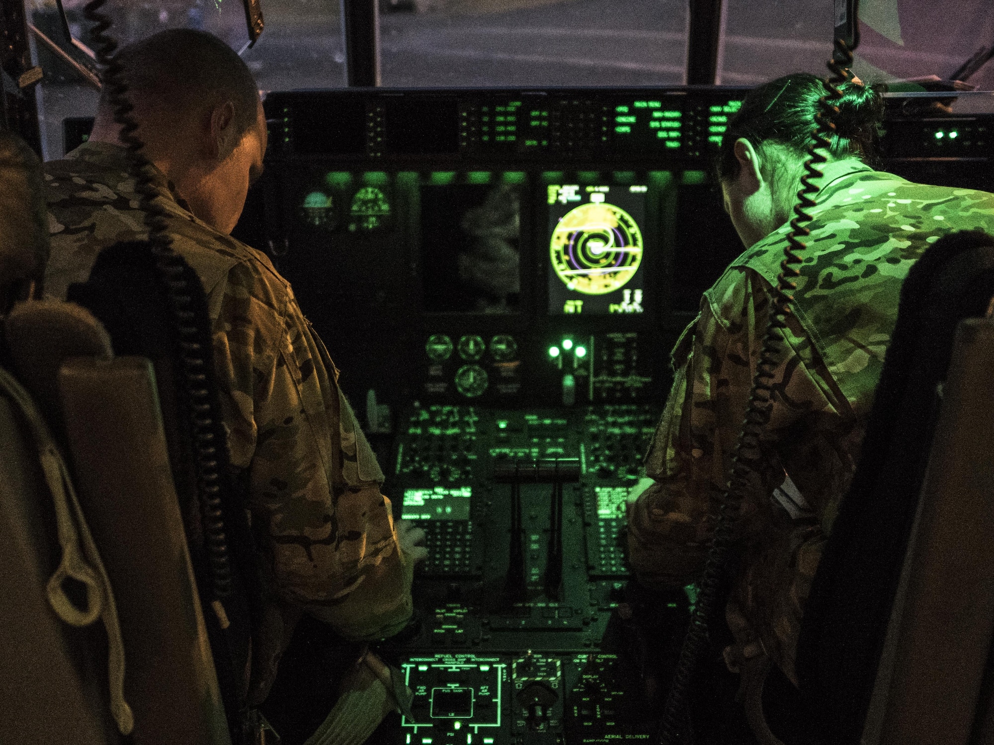 U.S. Air Force 17th Special Operations Squadron MC-130J Commando II pilots prepare for take-off prior to high altitude, high opening (HAHO) jump operations July 11, 2017, at Rockhampton, Australia during Talisman Saber 2017. Experts in specialized aviation, the 17th SOS conducts training operations often to ensure they are always ready perform a variety of high-priority, low-visibility missions throughout the Indo-Asia-Pacific-Region. (U.S. Air Force photo by Capt. Jessica Tait)