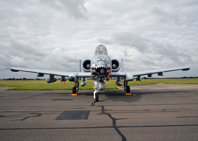 Some A-10 Warthogs from Moody Air Force Base, Ga., transited through RAF Mildenhall, England, July 14, 2017, on their way to a deployment in support of Operation Inherent Resolve.