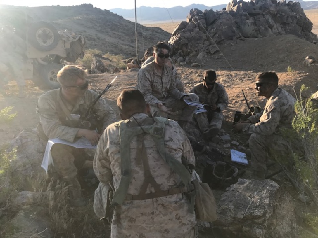 Company E conduct a training exercise at the National Training Center, Ft. Irwin, Calif.