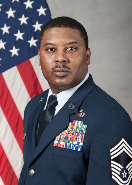 Chief Master Sgt. Derrick Harrison, 621st Air Mobility Advisory Group, shares some thoughts on the importance of balancing work with personal commitments. (U.S. Air Force photo)