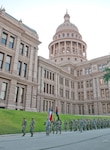 The 36th Infantry Division marched over the Congress Avenue Bridge to the Texas State Capitol in Austin on July 16, 2017. The division marched in to commemorate the unit's 100th anniversary [July 18] and to lay a wreath at the 36th Infantry Division Monument on the west side of the Capitol building to honor those who have served in the division and those who gave their lives in support and defense of the United States and the state of Texas. 