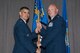 Col. Robert Waarvik assumed command of the 42nd Mission Support Group during a change of command ceremony, July 14, 2017, Maxwell Air Force Base, Ala. Col. Eric Shafa, 42nd Air Base Wing commander, officiated the ceremony and Waarvik assumed command from Col. Donald Lewis. (US. Air Force photo/ Bud Hancock)