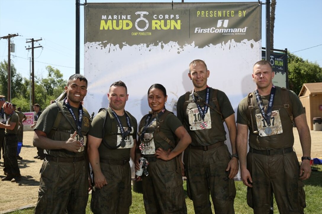 Marines with 3d Assault Amphibian Battalion participated in the 2017 Marine Corps Mud Run at Camp Pendleton, Calif.