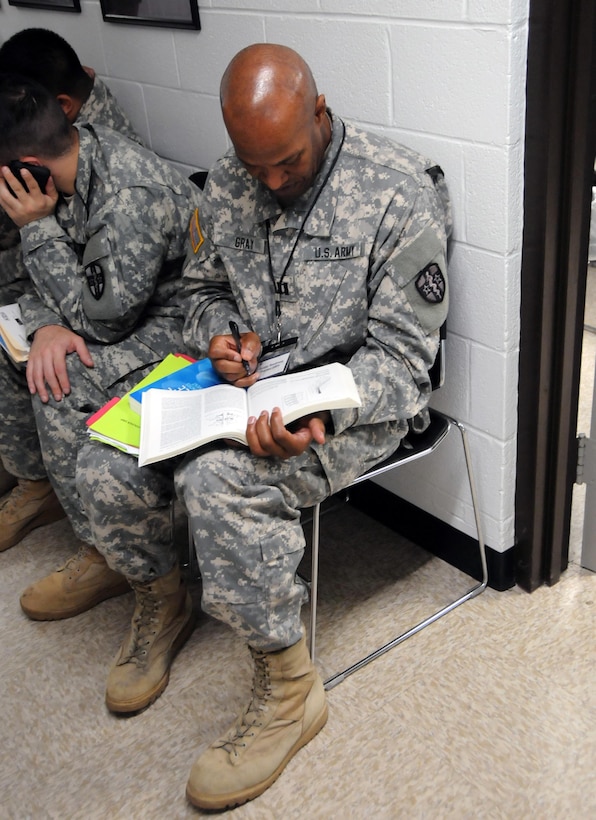 Capt. James Gray, a physician assistant assigned to the 7452nd Medical Backfill Battalion, has been identified to prepare for a Professional Filler System (PROFIS) mission.  Soldiers mobilized to support this mission will backfill Medical Command’s active duty slots at medical centers and clinics across their health care organization.  Army Medical Department Professional Management Command (APMC) hosted the Soldier Readiness Processing (SRP) level 2 from 7-9 Jul., processing approximately 100 U.S. Army Reserve Soldiers from the 7452nd MBB during the 3-day event. The objective of the process is for Soldiers to be administratively, financially, legally, spiritually, logistically and medically ready to be mobilized after attending an SRP.