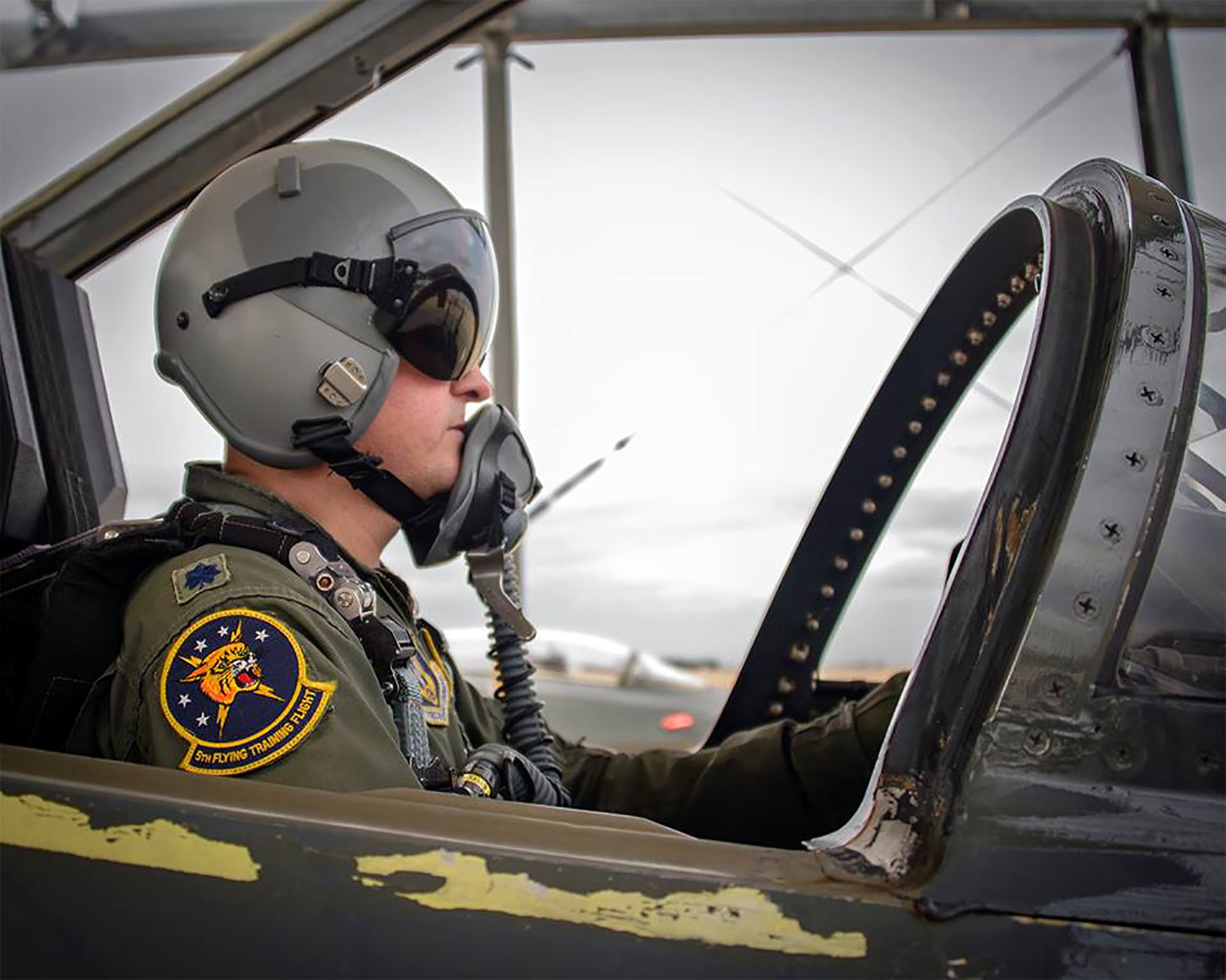Even though the pilot shortage is hitting fighter units the hardest, it is also having an impact on other flying organizations as well, including training squadrons like the 5th Flying Training Squadron at Vance Air Force Base, Oklahoma, where Lt. Col. Darren "Shead" McTee, a T-38 instructor pilot, is assigned. (Courtesy photo)
