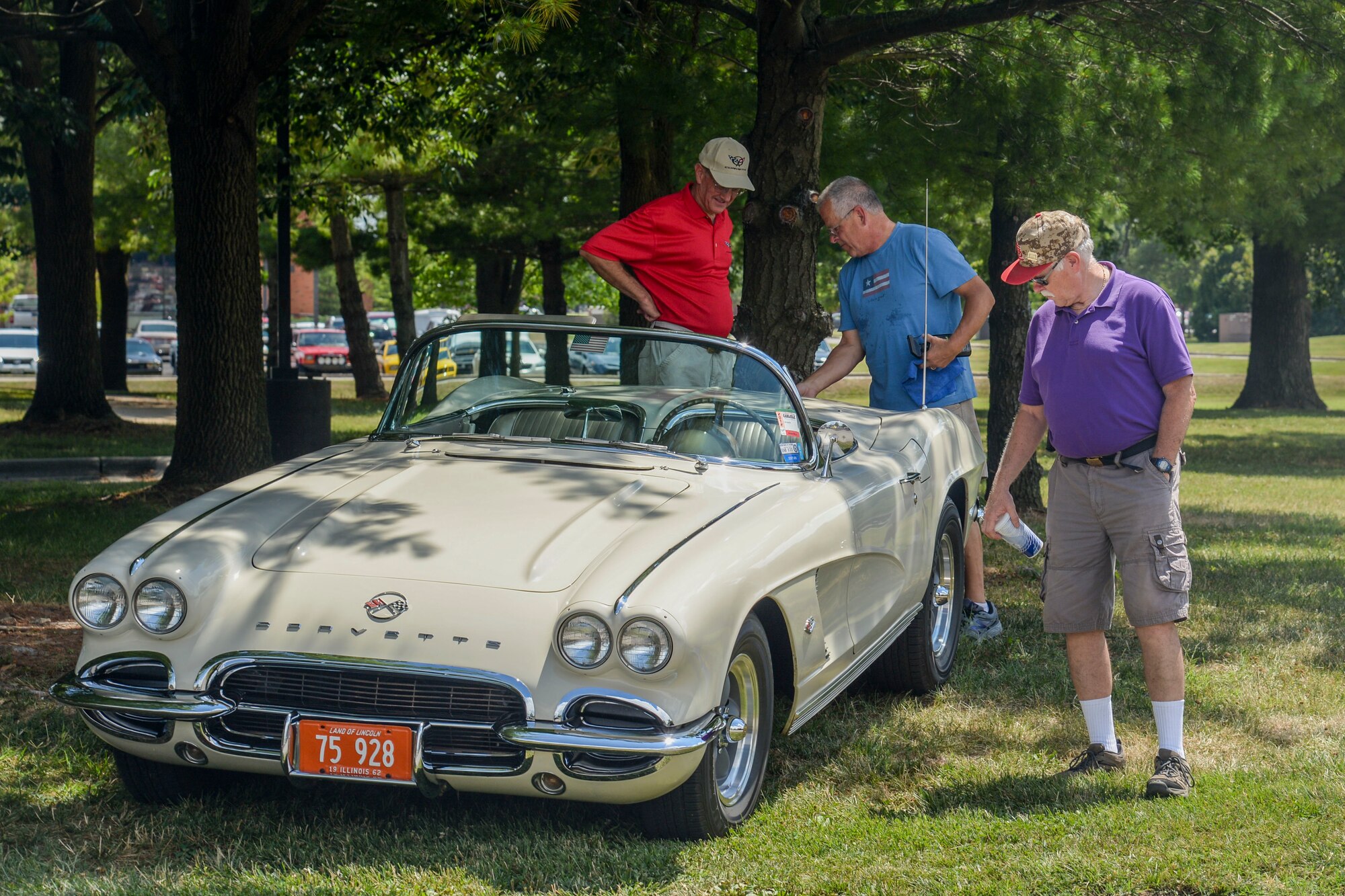 More than 1,000 spectators came to see the Scott Air Force Base Centennial Car Show on July 14 at the Scott Event Center. The show featured unique vehicles from approximately 160 participants. Volunteers from Team Scott served food and refreshments, and augmentees assisted the Security Forces in guiding traffic.