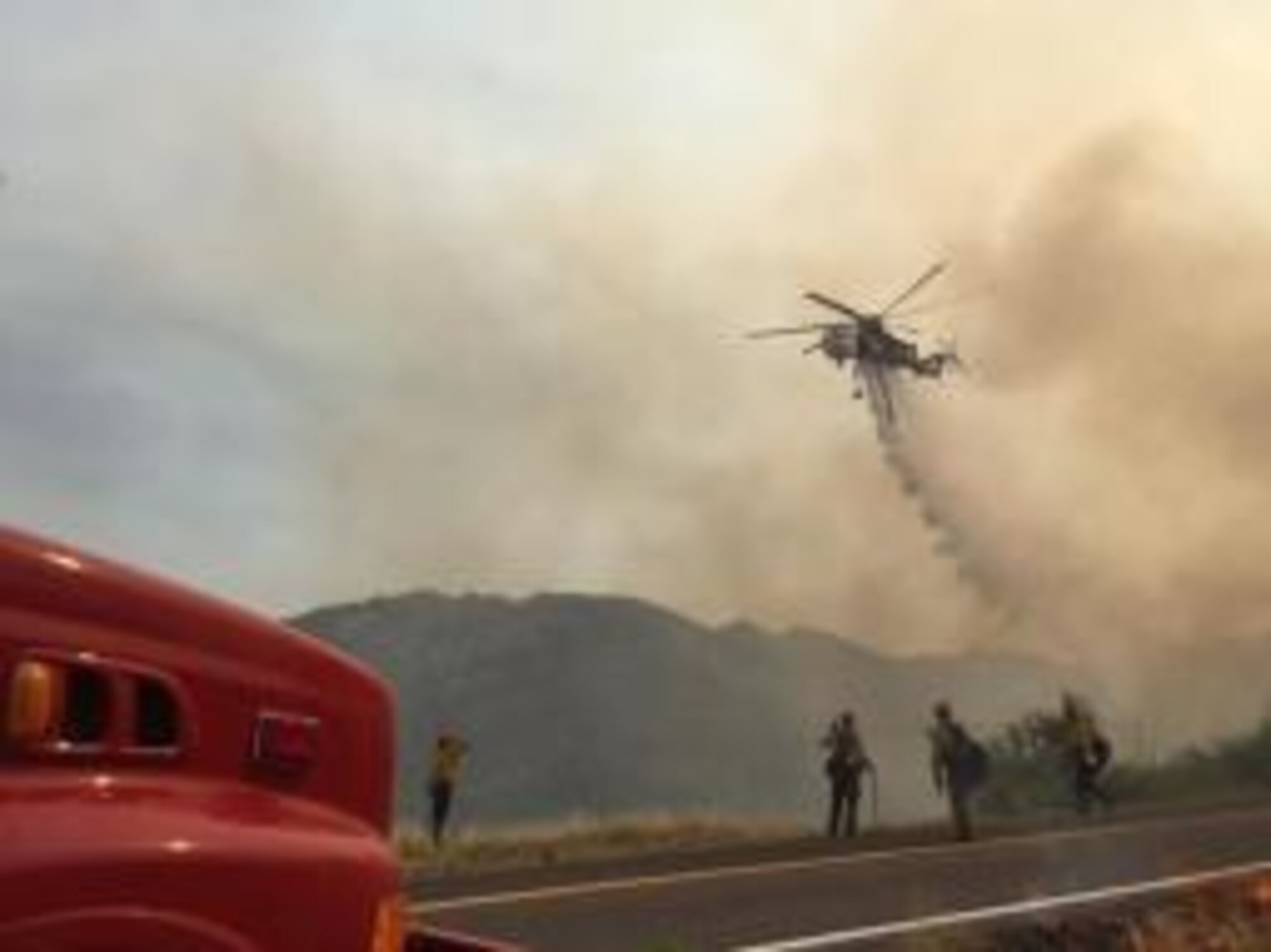 Firefighters from the Arizona Air National Guard’s 162nd Wing answered a call for assistance in battling the Frye Fire near Safford, Arizona. On June 20, 2017 the 162nd Wing received an order to activate three citizen-Airmen in support of the Frye Wildland Fire incident management team’s aviation section.  The Airmen’s training and expertise equipped them to assist the state and community fight the blaze. (U.S. Forest Service photo)