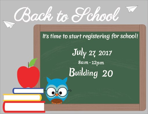 Schriever helping agencies and other organizations are ready to prepare kids on and off base for the start of the school year with a free back to school event in building 20 July 27. (Courtesy graphic) 