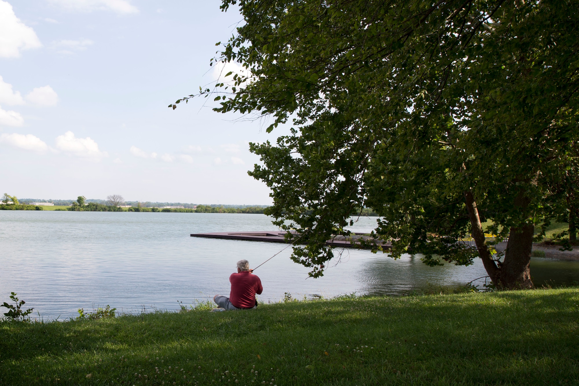 The 88th Force Support Outdoor Recreation's Famcamp is open daily from 9 a.m. to 8 p.m. at Bass Lake on Wright-Patterson Air Force Base. (U.S. Air Force photo/Michelle Gigante)