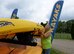 Vickie Carmen, 88th Force Squadron Outdoor Recreation Famcamp host, inspects kayaks at Bass Lake on Wright-Patterson Air Force Base July 10. (U.S. Air Force photo/Michelle Gigante)