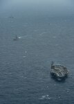 BAY OF BENGAL (July 17, 2017) Ships from the Indian Navy, Japan Maritime Self-Defense Force (JMSDF) and the U.S. Navy sail in formation, July 17, 2017, in the Bay of Bengal as part of Exercise Malabar 2017. Malabar 2017 is the latest in a continuing series of exercises between the Indian Navy, JMSDF and U.S. Navy that has grown in scope and complexity over the years to address the variety of shared threats to maritime security in the Indo-Asia-Pacific region. (U.S. Navy photo by Mass Communication Specialist 3rd Class Leon Wong)