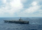 BAY OF BENGAL (July 17, 2017) Ships from the Indian Navy, Japan Maritime Self-Defense Force (JMSDF) and the U.S. Navy sail in formation, July 17, 2017, in the Bay of Bengal as part of Exercise Malabar 2017. Malabar 2017 is the latest in a continuing series of exercises between the Indian Navy, JMSDF and U.S. Navy that has grown in scope and complexity over the years to address the variety of shared threats to maritime security in the Indo-Asia-Pacific region. (U.S. Navy photo by Mass Communication Specialist 3rd Class Leon Wong)