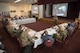 U.S. Marine Corps Sgt. Maj. Anthony Spadaro, U.S. Pacific Command senior enlisted leader, explains the PACOM area of responsibility during the bilateral Senior Enlisted Leader (SEL) Symposium at Yokota Air Base, Japan, July 13, 2017.  The symposium was a two-day event in which USFJ and JSDF component SELs discuss various enlisted leadership development programs enhancing the coordination between U.S. and Japan along with other topics of mutual concern throughout the Indo-Asia-Pacific region. (U.S. Air Force photo by Yasuo Osakabe)