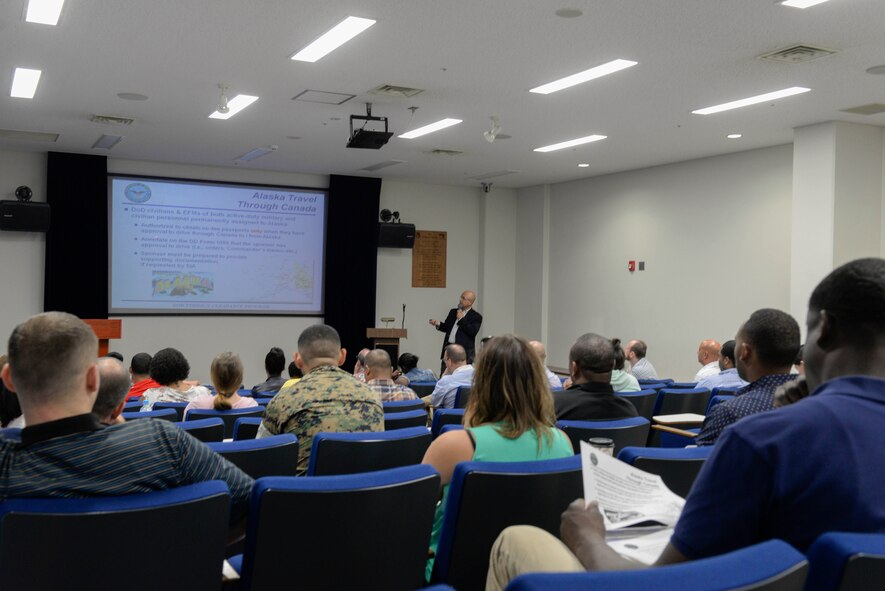 Participants from all over the world attended Passport Application Acceptance Training, July 19, 2017, at Yokota Air Base, Japan. The two-day annual training is used by the Department of Defense and Department of State to certify passport agents.