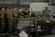 Master Sgt. Jason Tremmel, 52nd Maintenance Group loading standards crew team chief, talks about the munitions that go on the F-16 Fighting Falcon to Royal Air Force Air Cadets at Spangdahlem Air Base, Germany, July 20, 2017. The cadets visited several different squadrons around base to give them a glimpse into U.S. Air Force operations. (U.S. Air Force photo by Staff Sgt. Jonathan Snyder)