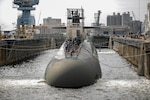 Norfolk Naval Shipyard (NNSY) successfully undocked USS Rhode Island (SSBN 740) two days early July 17.